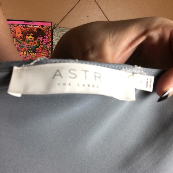 ASTR / Blue Floral Wrap Dress - Picture 7 of 7